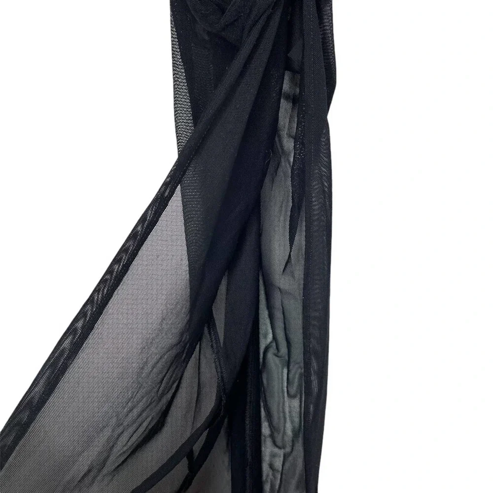 Nookie NWT Black Nude Mesh Strapless Eden Gown - XS - Picture 8 of 12